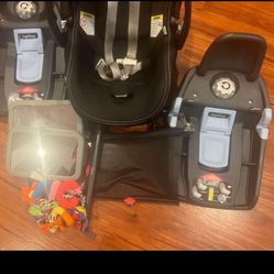 Peg Perego Primo Viaggio 4-35 Car Seat with 2 bases, 2 rear baby mirrors and 2 window sun shades