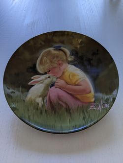 Pemberton and Oaks Decorative Plate "Tender Moment" by Donald Zolan( Full Size)