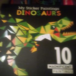 My Sticker Painting Dinosaurs 