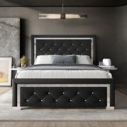 Beautiful Queen Sized Black Bed Frame