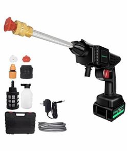Cordless High Pressure Car Washer Gun Portable Electric Water Jet 21V Battery