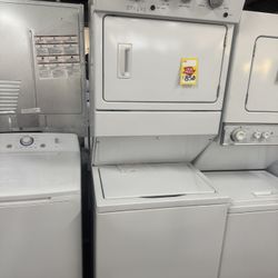 USED WHIRLPOOL STACK WASHER AND  ELECTRIC DRYER 