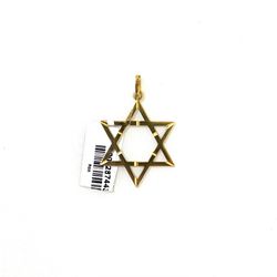 18KT 1.70DWT Star of David Charm