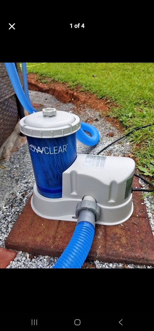 FILTER PUMP MODEL #90473E 110-120V-60Hz. 1.8A 0.14HP THERMALLY PROTECTED MOTOR. CSA ENCLOSURE