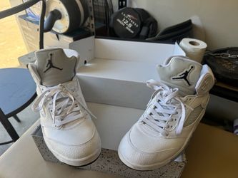 Air Jordan 5 White Sneakers