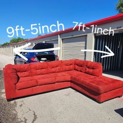 Red Sectional Couch