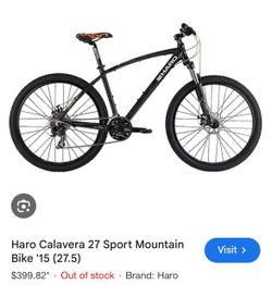 Haro Calavera Sport Mountain Bike 27.5”