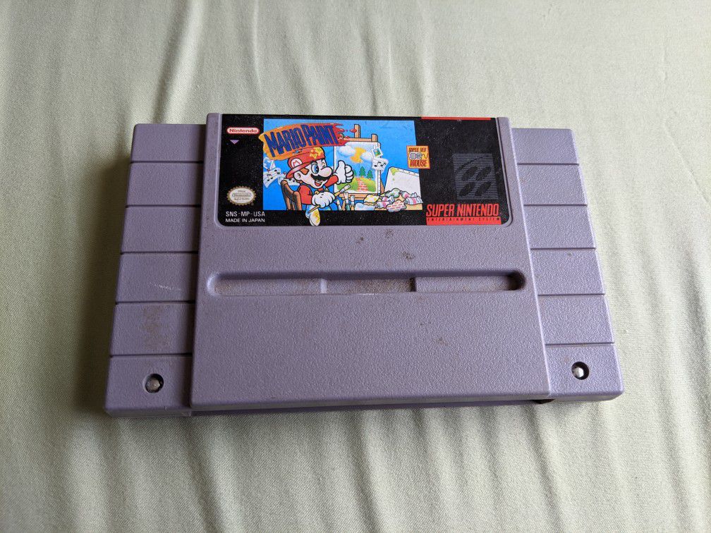Mario Paint SNES Super Nintendo video game