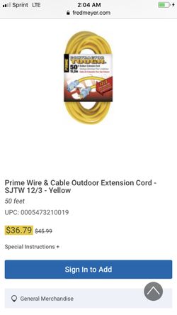 50 foot extension cords brand new