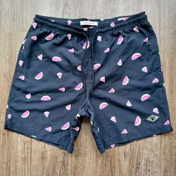 PacSun Watermelon Print Swim Trunks Men’s Medium Style 090233