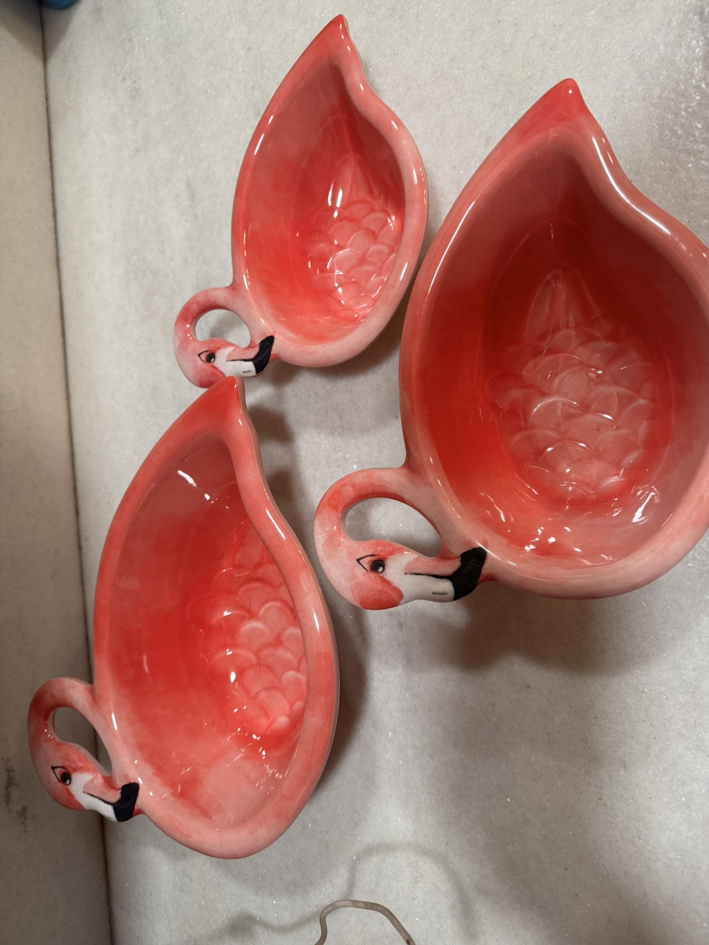 Flamingos Plastic Serving Bowls