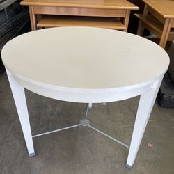 Quality White Wood Table 36" Diameter