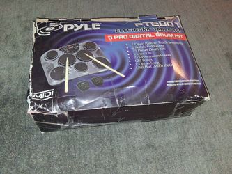 PYLE ELECTRONIC TABLE TOP 7 PAD DIGITAL DRUM KIT