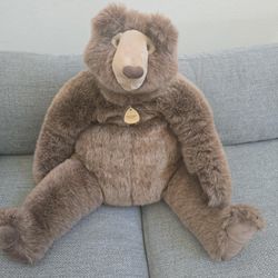 LARGE  DAKIN ELEGANTE TEDDY BEAR 1984 - 36W X 30H 