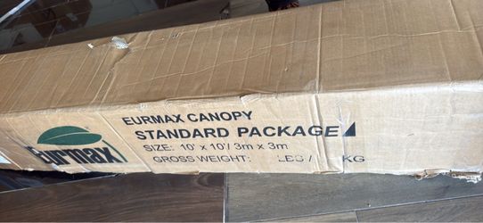 Eurmax USA 10x10 Pop Up Canopy Tent,Commercial Tent with Patented No-Tip Rolling Bag,4 Zippered Removable Walls,UV & Water Resistant Canopy Top,Heavy