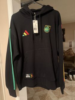 New Mens Large Adidas Bob Marley Black Hoodie Sold Out Sudadera $50 cash, pick up in Reseda only (Tampa and Vanowen)