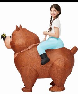 Kids Inflatable Bear Rider Halloween Costume