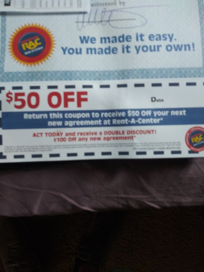 Rent a center coupons