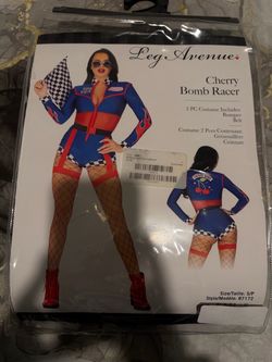 Halloween Costume Leg Avenue Cherry Bomb Racer Size S/P
