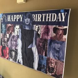 Taylor Swift Birthday Banner 