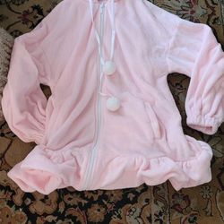 Womens Pink Rare Bunny Jacket One Size