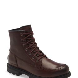 Sorel Mad Brick Six Waterproof Boot Redwood Size 8