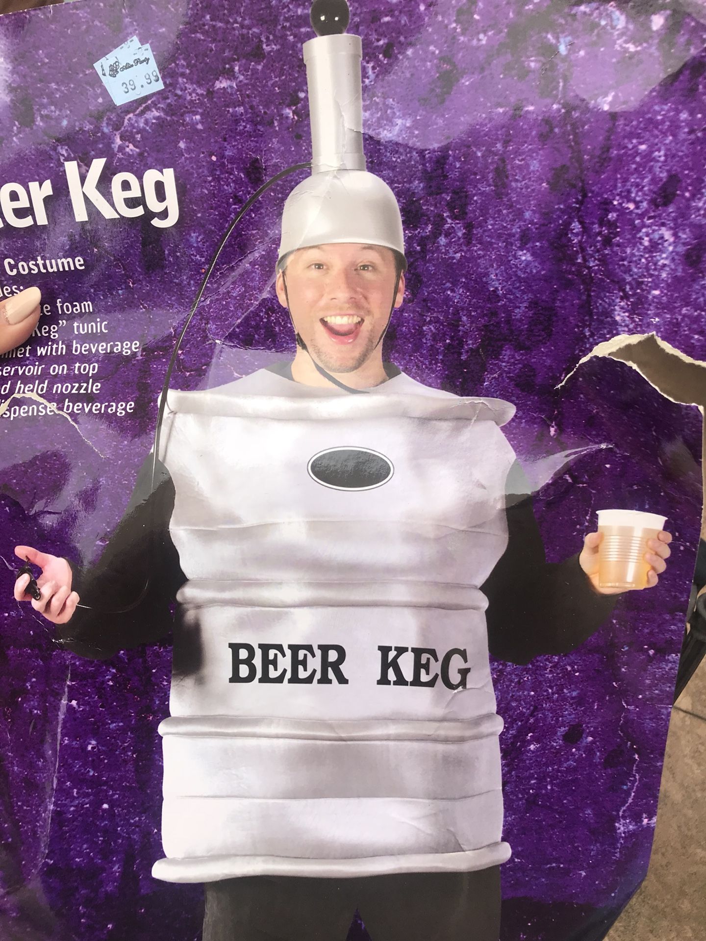 Beer Keg Costume Size M-L