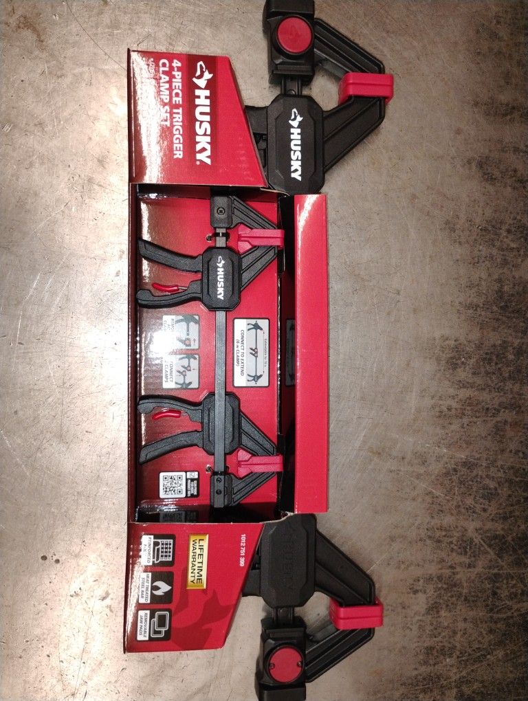 Husky 4 PC. Trigger Clamp Set