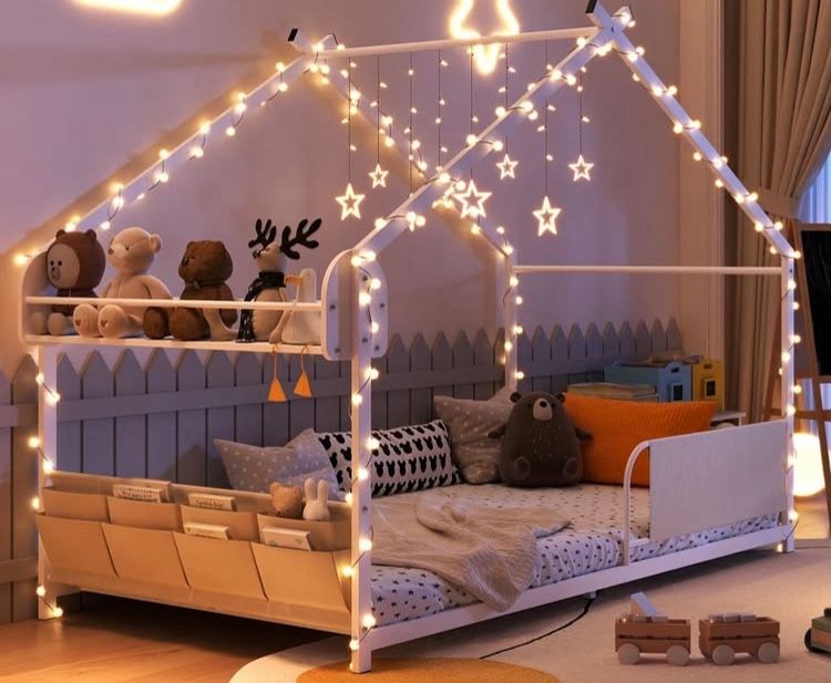 Twin Size Playhouse Canopy Tent Bed