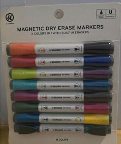 Magnetic dry erase markers