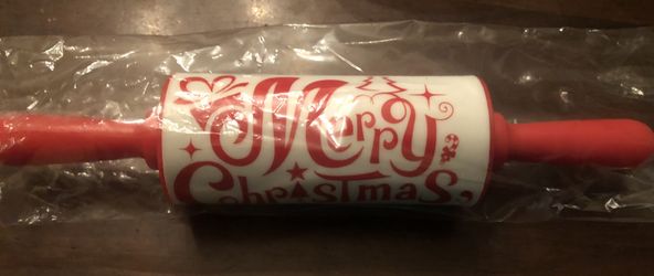 Merry  Christmas Rolling Pin Small 9 Inch 