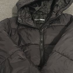 Black Crop Small/medium Puffer Jacket