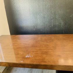 Wood Dining Table 4chairs And 1bench