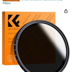 K&F Concept 82mm Variable ND2-ND400 ND Lens Filter (1-9 Stops) for Camera Lens, Adjustable Neutral Density Filter with Microfiber Cleaning Cloth (B-Se