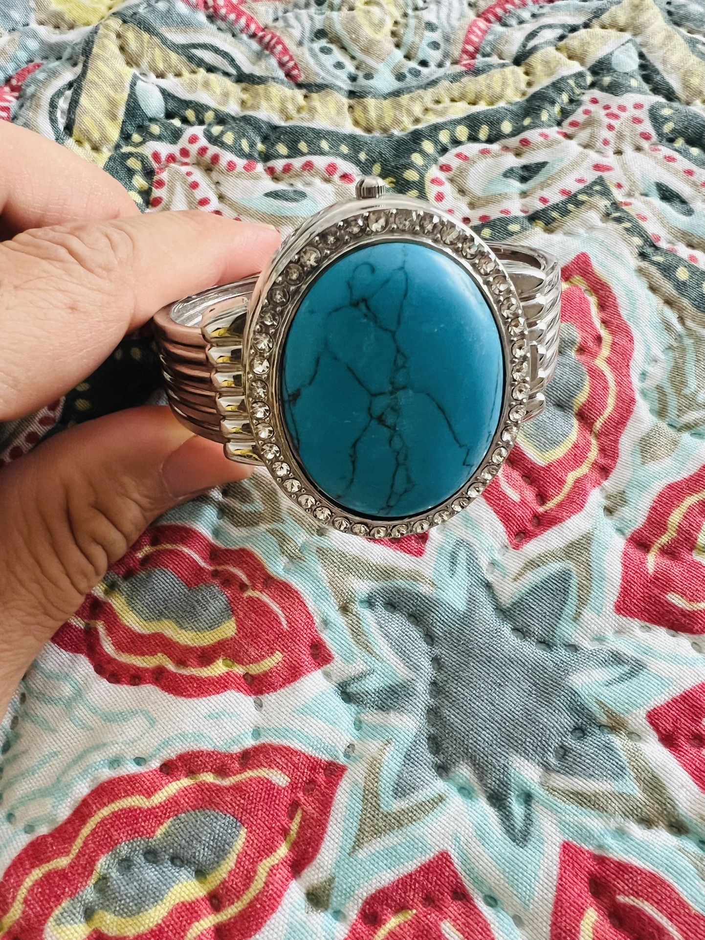 Wrist Watches And Bracelet Turquoise Good For Ladies