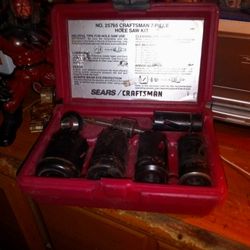 Craftsman 7 Piece Hole Saw Kit.
