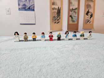 Lot of 10 Building Block Minifigures
