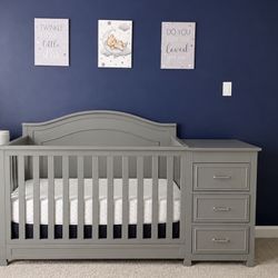Grey Bring With Mattress 