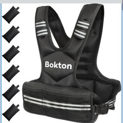 Adjustable 9-18lb Vest with 6 Ironsand Weights for Home Workouts, Adjustable Body Weight Vest Exercise 