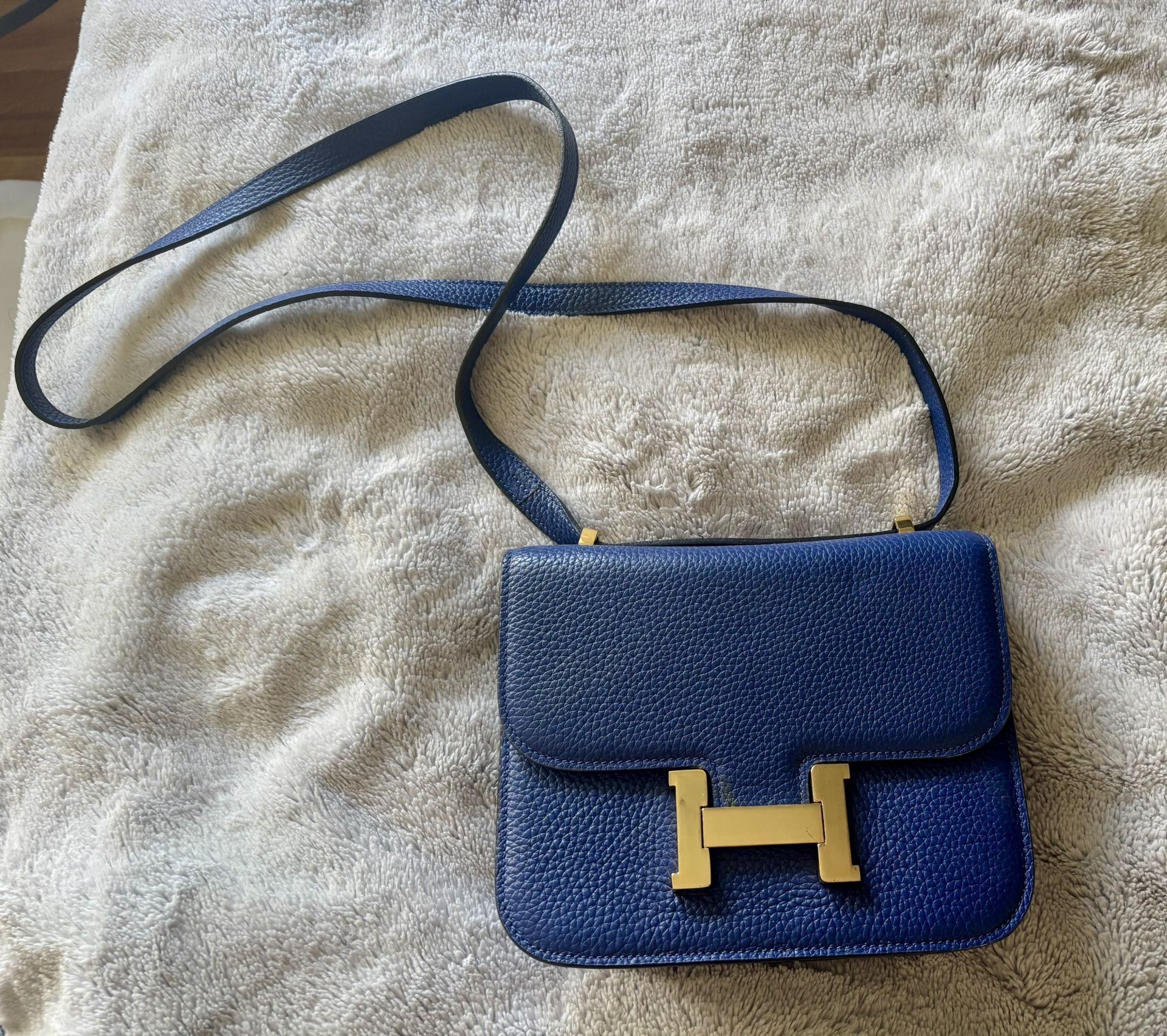 Gorgeous Royal Blue Leather Purse