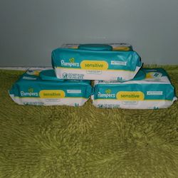3 Bags 84 Baby Wipes Pampers