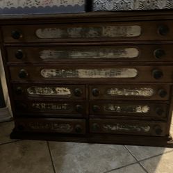 Spool Cabinet Antique