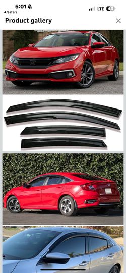 2016–2021 Honda Civic Sedan Window, Wind Deflectors