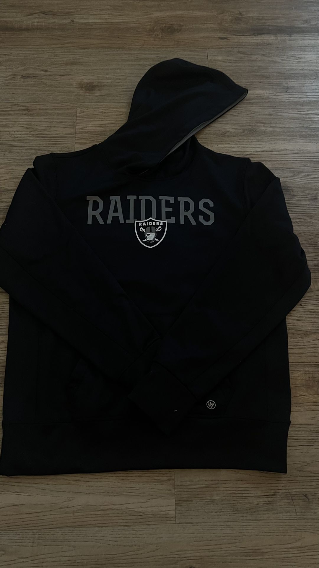 Raiders Black Hoodie NFL FOOTBALL SIZE LARGE