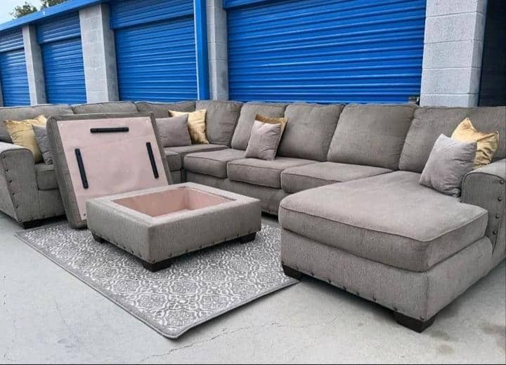 Ottoman Storage Unite Sectional Couch
