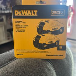 DEWALT 5 AH.              Battery-2pack  