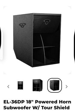 EL-36DP 18" Powered Horn Subwoofer W/ Tour Shield 2,800