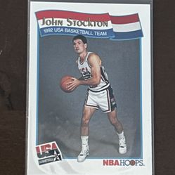 John Stockton Team USA Card