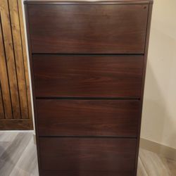 HON Mahogany Lateral File Cabinet