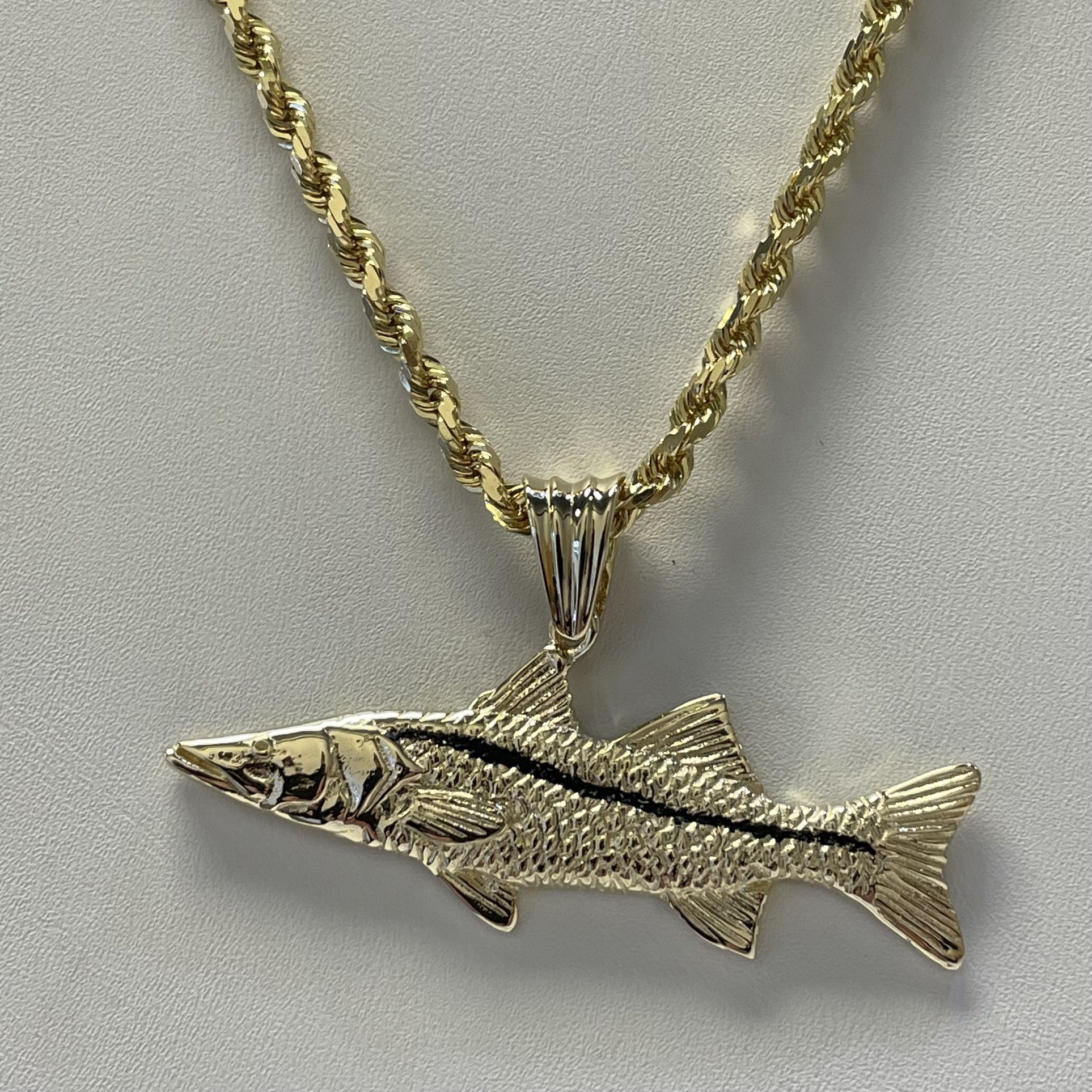 14k Gold Snook Pendant